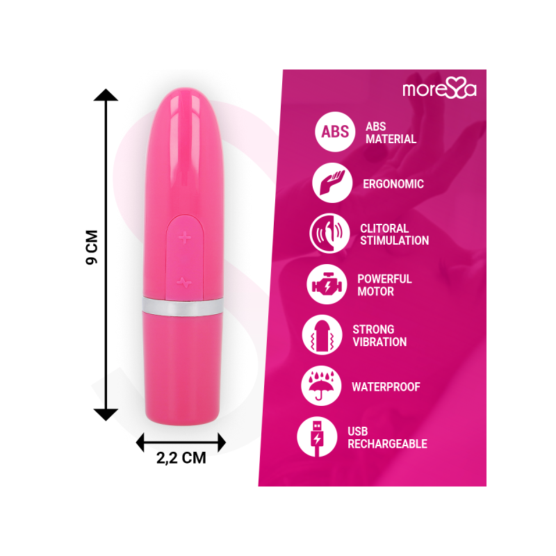 Moressa - Ivy Masajeador Simulador Labial De Viaje Rosa | Vybes.it