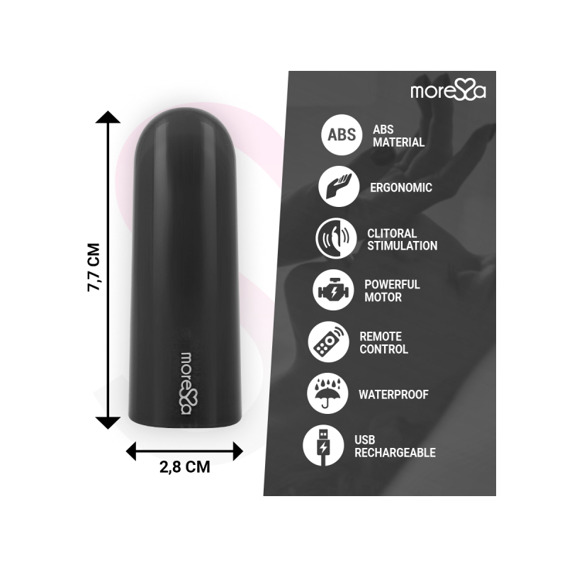 Moressa - Nix Vibrateur Télécommande Noir | Vybes.it
