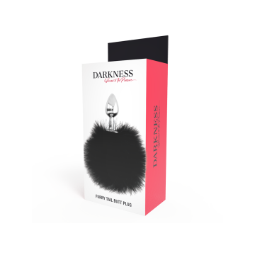 Darkness - Extra Buttplug Anal Con Cola Negro 7 Cm | Vybes.it