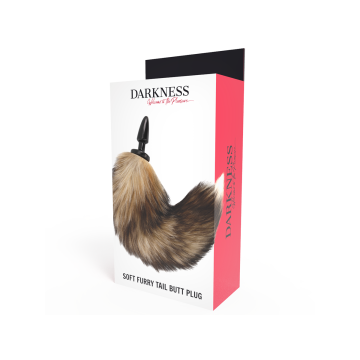 Darkness - Cola Natural Con Plug Anal Silicona 10 Cm | Vybes.it