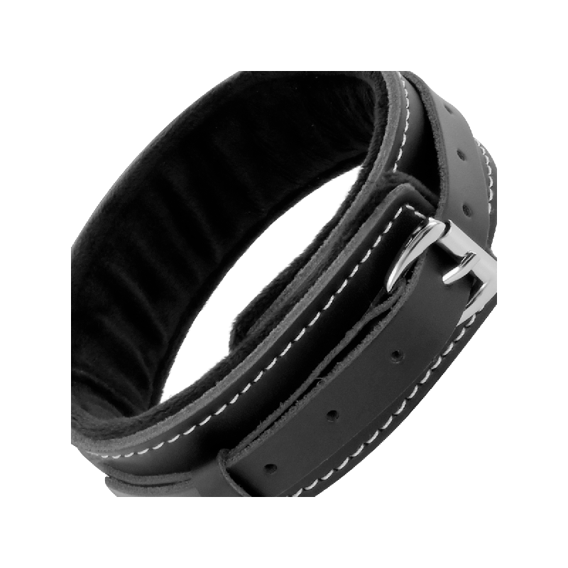 Darkness - Collier En Cuir De Haute Qualité Avec Laisse | Vybes.it
