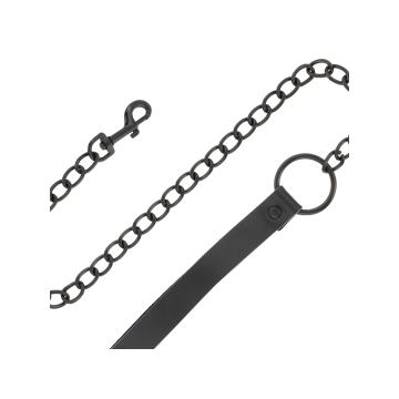 Darkness - Collier Noir Avec Chaîne | Vybes.it