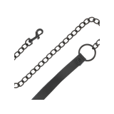 Darkness - Collier Noir Avec Chaîne | Vybes.it