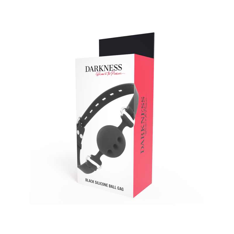Darkness - Mordaza Transpirable Silicona Negro | Vybes.it
