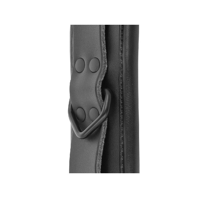 Darkness - Verstellbare Knöchel - Handschellen Aus Schwarzem Leder