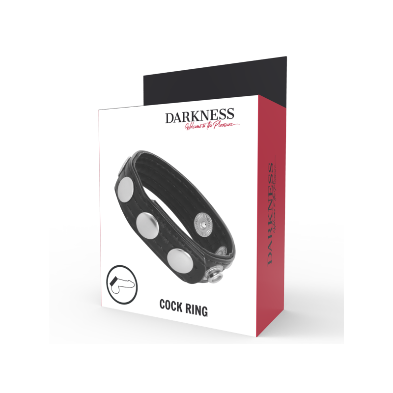 DARKNESS - LEDER-EREKTIONSRING - DARKNESS SENSATIONS - Cockringe ohne…