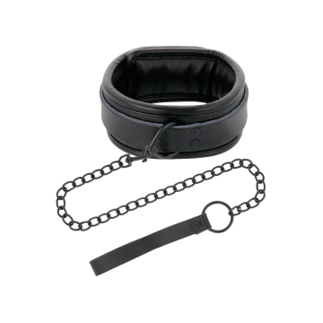 Darkness - Esposas Y Collar De Cuero Negro | Vybes.it