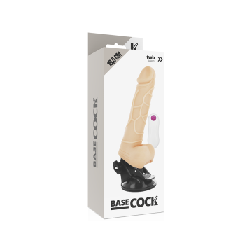 Basecock - Vibratore Realistico Telecomando Naturale Con Testicoli