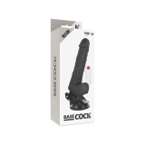 Basecock - Realistic Vibrator Remote Control Black With Testicles
