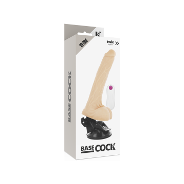 Basecock - Vibrateur Naturel Réaliste Télécommande 19 Cm - O - 4 Cm
