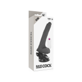 Basecock - Vibrador Realístico Control Remoto Negro 19 Cm - O - 4