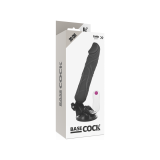 Basecock - Vibrador Realístico Control Remoto Negro 20 Cm - O - 4