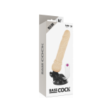 Basecock - Realistic Vibrator Remote Control Flesh 19.5 Cm - O - 4