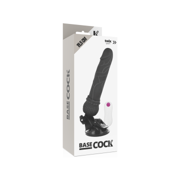 Basecock - Vibratore Realistico Telecomando Nero 19.5 Cm - O - 4 Cm
