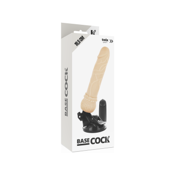 Basecock - Vibratore Telecomando Naturale Realistico 19.5 Cm - O