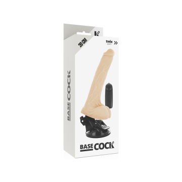 Basecock - Vibrateur Naturel Réaliste Télécommande Avec Testicules