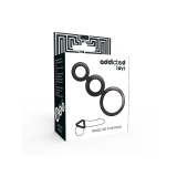 ADDICTED TOYS - SET DI ANELLI PER PENE - FUMO - Cockring senza vibraz…