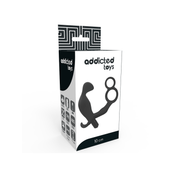 Addicted Toys - Plug Anal Avec Double Anneau Pénis Et Testicules
