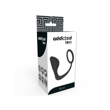 Addicted Toys - Plug Anal Con Anillo Pene Negro | Vybes.it