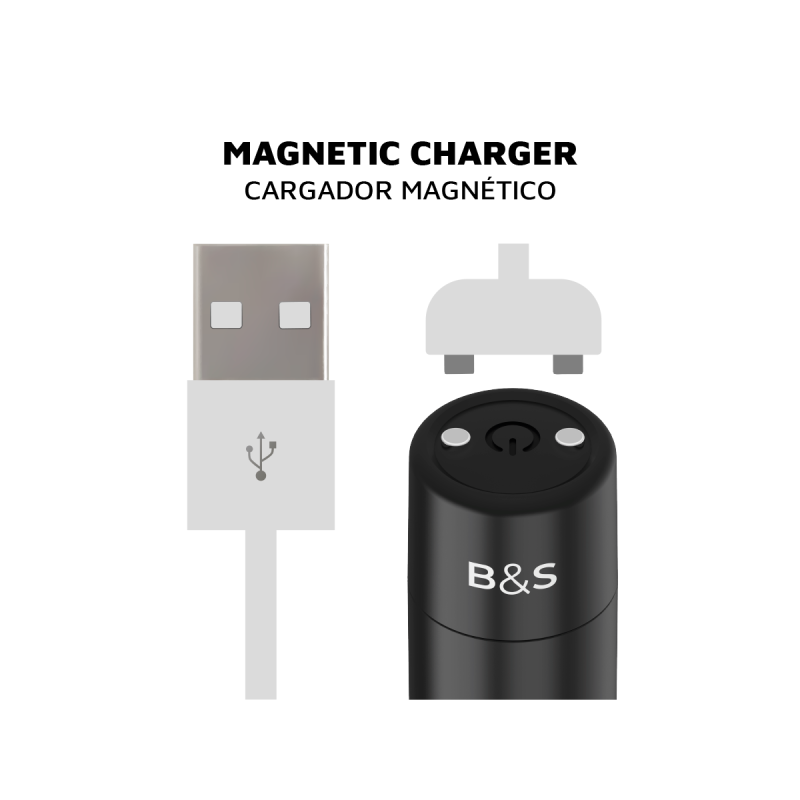 Black&Silver - Kernex 2 Proiettile Magnetico Vibrante Nero |
