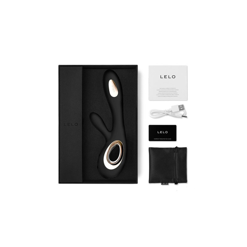 Lelo - Soraya Wave Vibrator Kaninchen Schwarz | Vybes.it