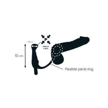 Addicted Toys - Vibrador Prostático Negro 10 Cm | Vybes.it