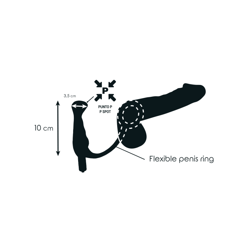 Addicted Toys - Vibrador Prostático Negro 10 Cm | Vybes.it