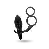 Addicted Toys - Plug Anal Con Anilla Doble Negro | Vybes.it