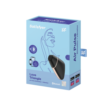 Satisfyer - Love Triangle Estimulador Y Vibrador Negro | Vybes.it
