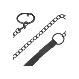 Darkness - Collier Noir Avec Chaîne | Vybes.it