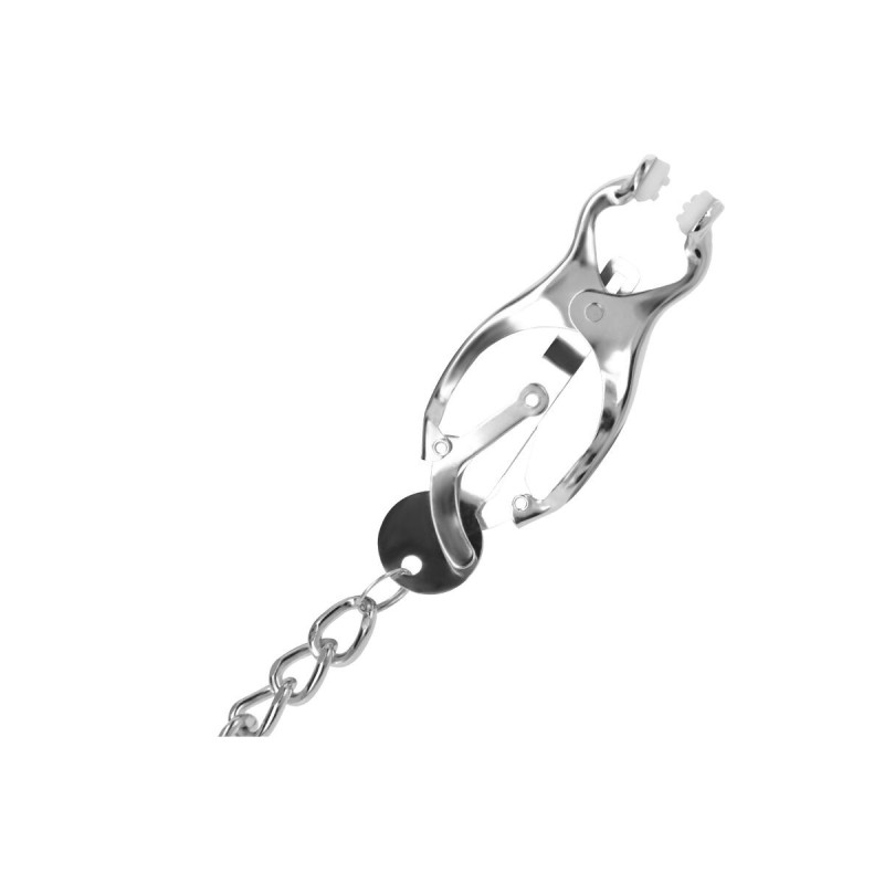 DARKNESS - NIPPELKLEMME AUS METALL MIT KETTE - DARKNESS BONDAGE - Sad…