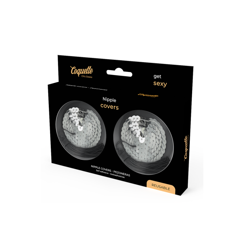 Coquette Chic Desire - Cubre Pezones Silver | Vybes.it