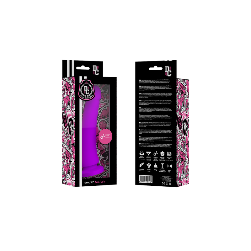 Delta Club - Dildo Realista Lila Silicona Medica 17 Cm - O - 3 Cm |