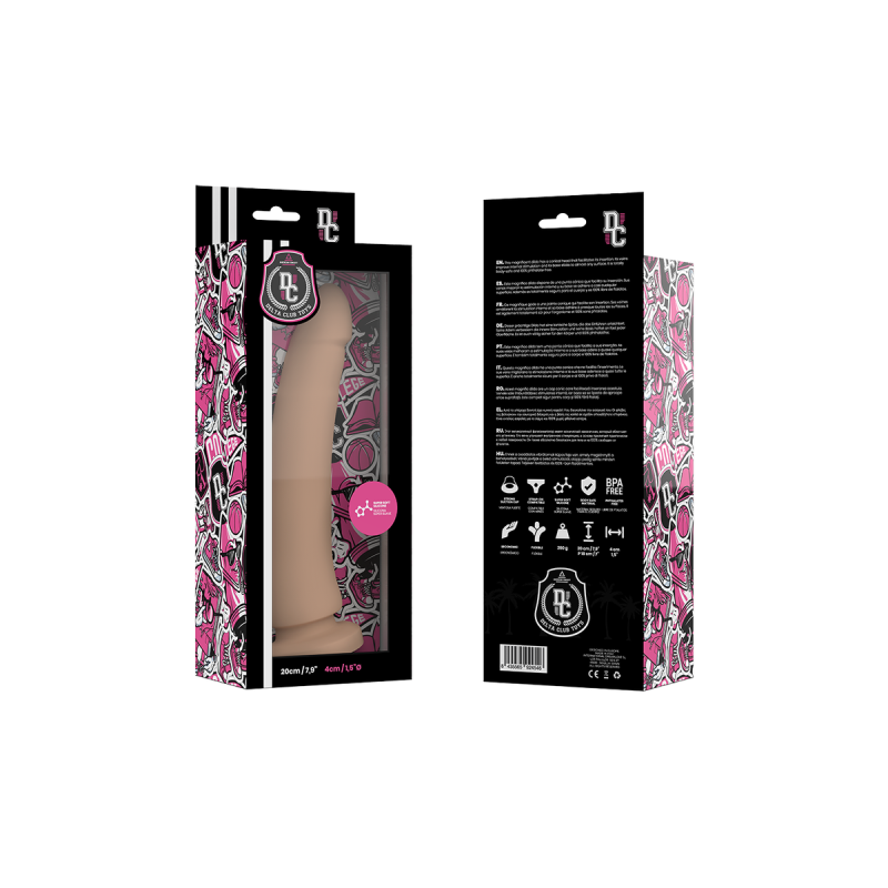 Delta Club - Toys Gode Naturel Médical Silicone 20 Cm - O - 4 Cm |