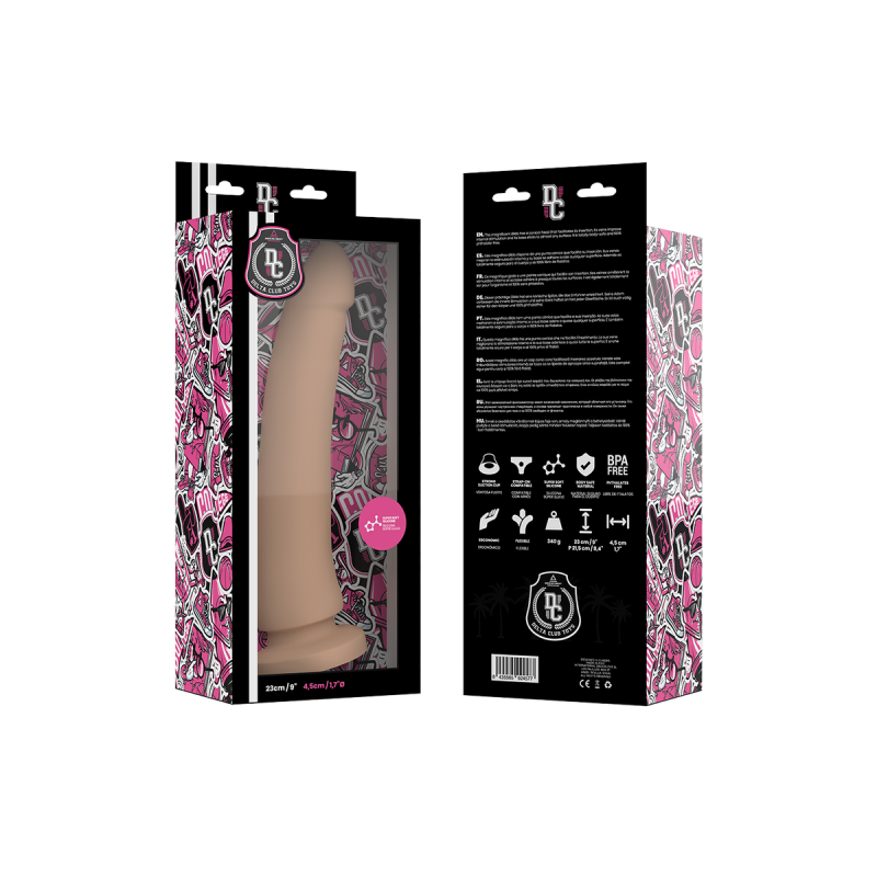 Delta Club - Dildo Realista Natural Silicona Medica 23 Cm - O - 4.5