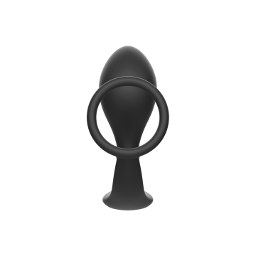 Addicted Toys - Plug Anal Con Anillo Silicona Negro | Vybes.it