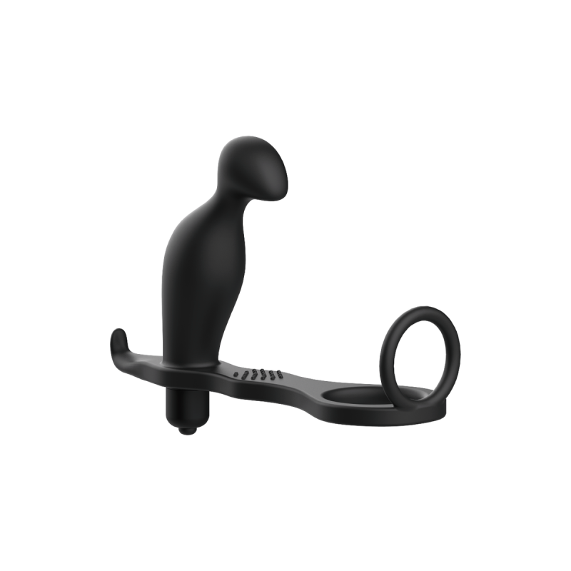 Addicted Toys - Plug Anal Con Anillo Silicona Negro 12 Cm | Vybes.it