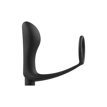 Addicted Toys - Anilla Pene Con Plug Anal Control Remoto Negro