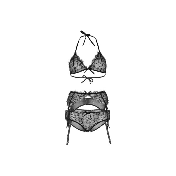 LEG AVENUE - SET DE TRES PIEZAS CON BRILLANTES M