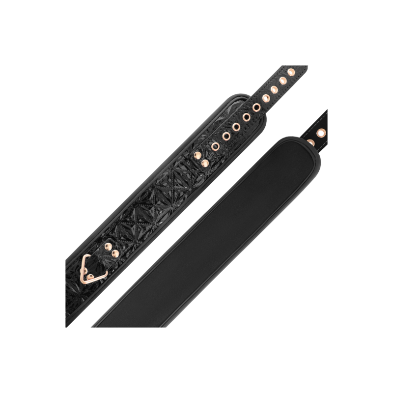 Begme - Black Edition Collar Cuero Vegano Con Forro De Neopreno |