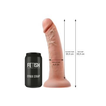 Fetish Submissive Cyber Strap - Harnais Avec Télécommande Dildo