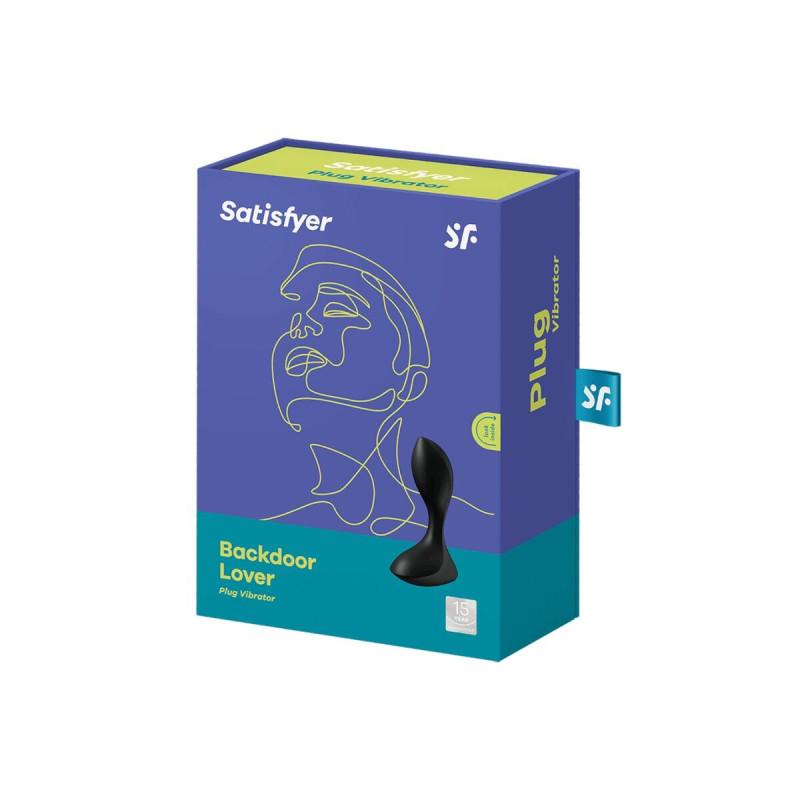 Satisfyer - Backdoor Lover Plug Anal Vibrador Negro | Vybes.it