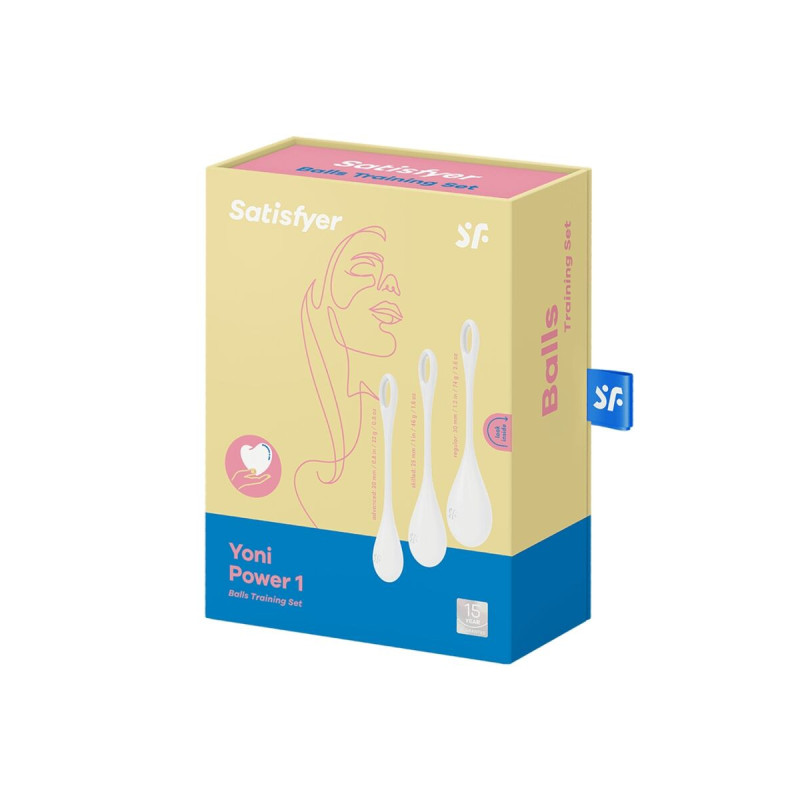 Satisfyer - Yoni Power 1 Kit De Entrenamiento Blanco | Vybes.it