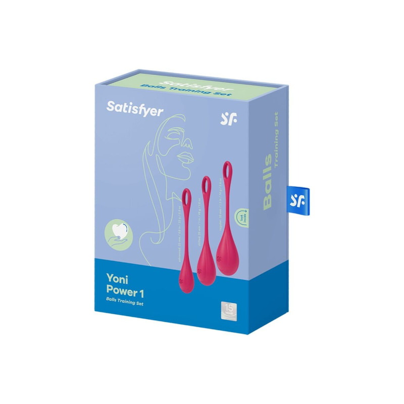 Satisfyer - Yoni Power 1 Kit De Entrenamiento Rojo | Vybes.it