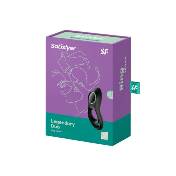 Satisfyer - Legendary Duo Anillo Vibrador Negro | Vybes.it