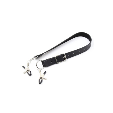 OHMAMA FETISH - CLITORIS CLAMPS WITH LEG STRAPS - Sadomasochism Nippl…