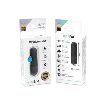 ONLINE - MINI BULLET VIBE BLACK - Mini vibrators | Vybes.it