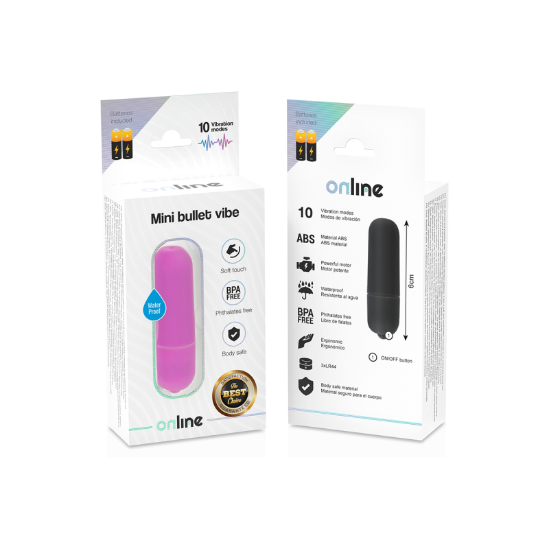 ONLINE - MINI BULLET VIBE PURPLE - Mini vibrators | Vybes.it