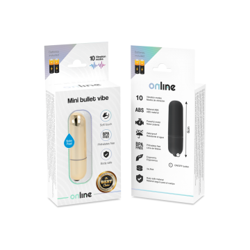 ONLINE - MINI BALLE VIBRANTE DORÉE - Pour clitoris | Vybes.it