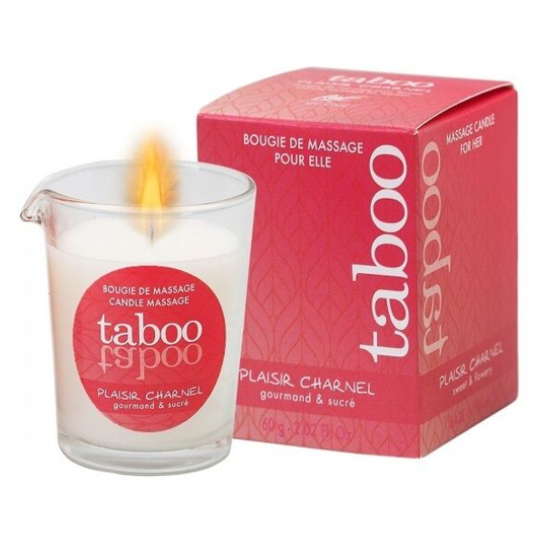 RUF - TABOO BOUGIE DE MASSAGE POUR ELLE PLAISIR CHARNEL PARFUM FLEUR DE CACAO